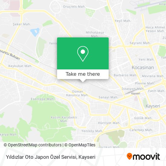Yıldızlar Oto Japon Özel Servisi map