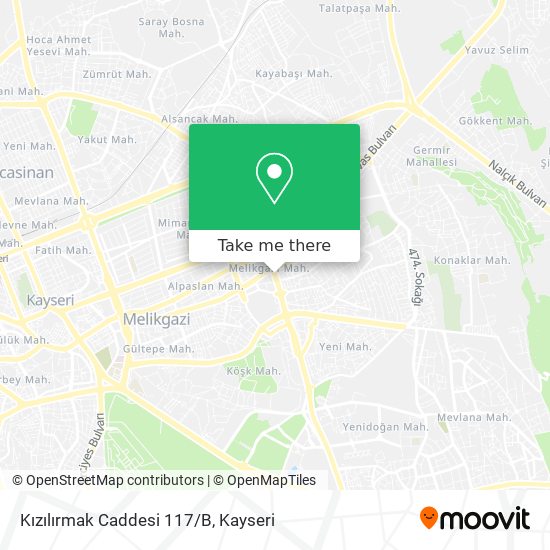 Kızılırmak Caddesi 117/B map
