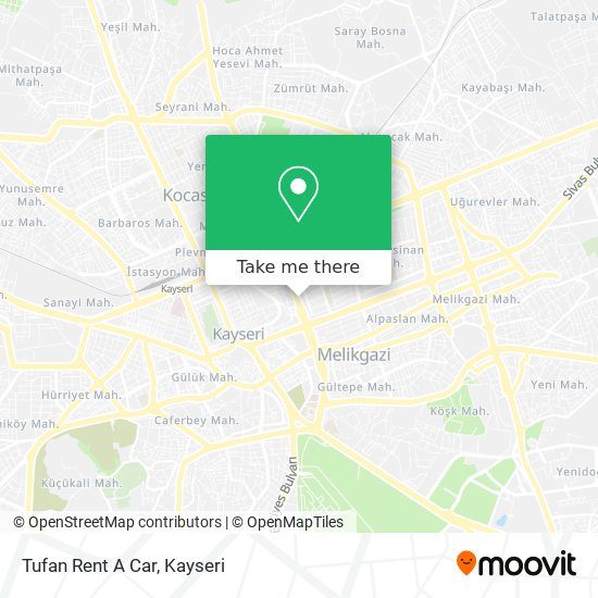 Tufan Rent A Car map