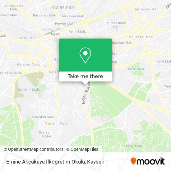 Emine Akçakaya İlköğretim Okulu map