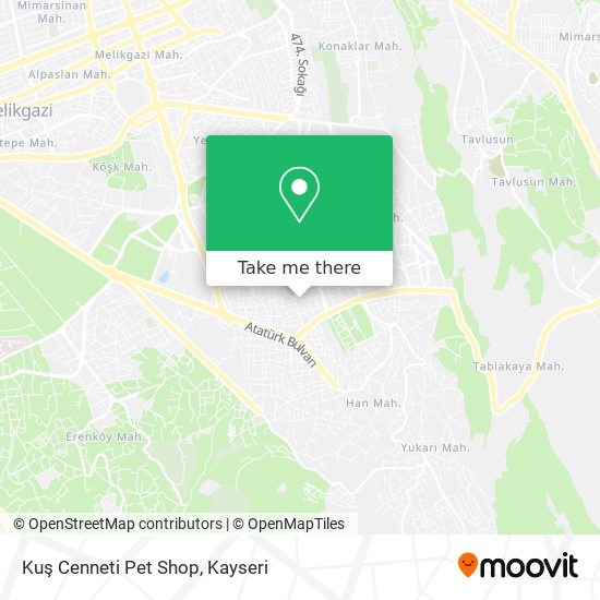 Kuş Cenneti Pet Shop map