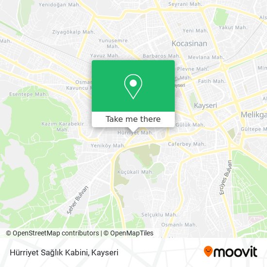 Hürriyet Sağlık Kabini map