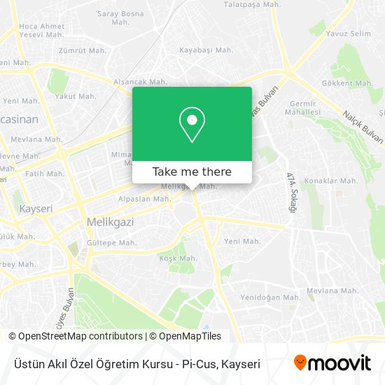 Üstün Akıl Özel Öğretim Kursu - Pi-Cus map