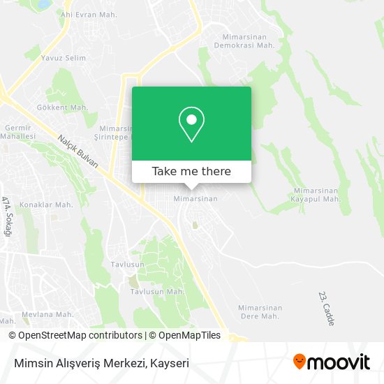 Mimsin Alışveriş Merkezi map