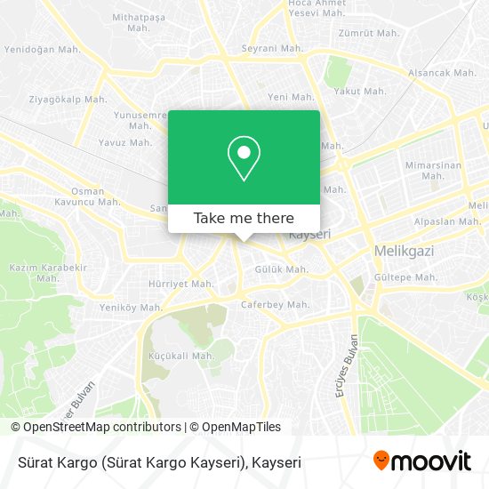 how to get to surat kargo surat kargo kayseri in melikgazi by bus or light rail