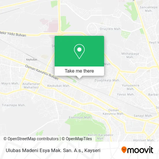 Ulubas Madeni Esya Mak. San. A.s. map