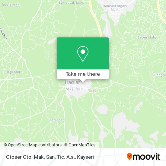 Otoser Oto. Mak. San. Tic. A.s. map