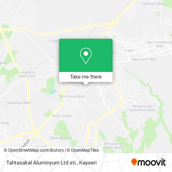 Tahtasakal Aluminyum Ltd.sti. map