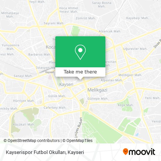 Kayserispor Futbol Okulları map