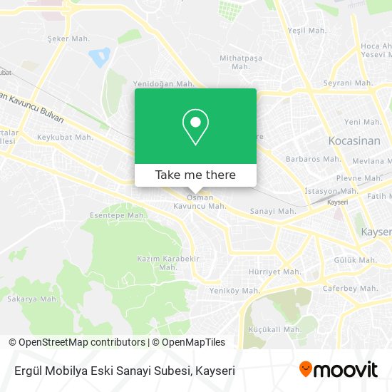 Ergül Mobilya Eski Sanayi Subesi map