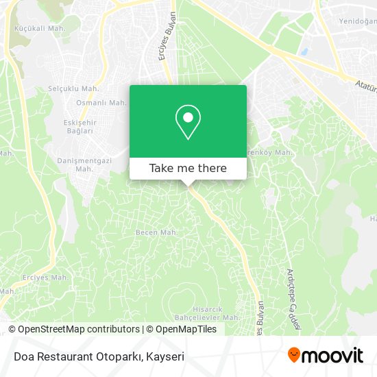 Doa Restaurant Otoparkı map