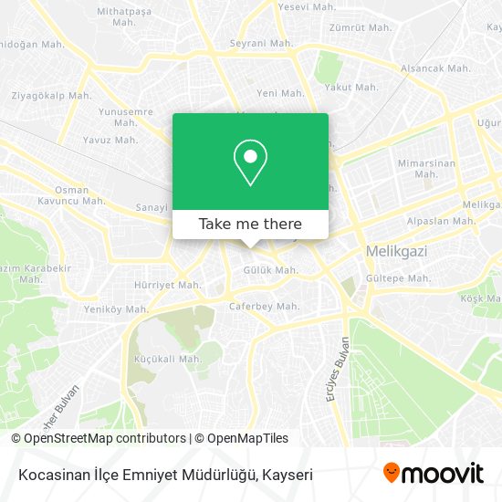 Kocasinan İlçe Emniyet Müdürlüğü map