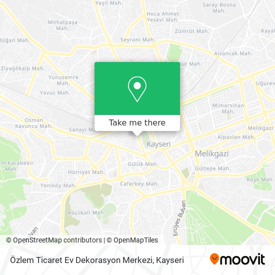 Özlem Ticaret Ev Dekorasyon Merkezi map