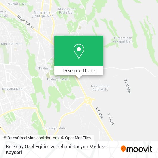 Berksoy Özel Eğitim ve Rehabilitasyon Merkezi map