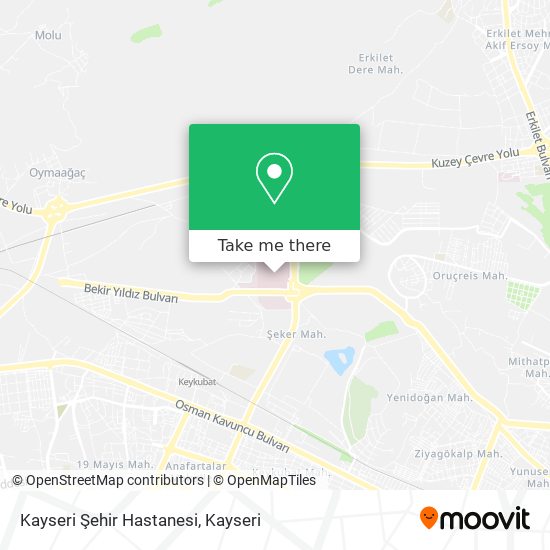 Kayseri Şehir Hastanesi map