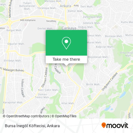 Bursa İnegöl Köftecisi map