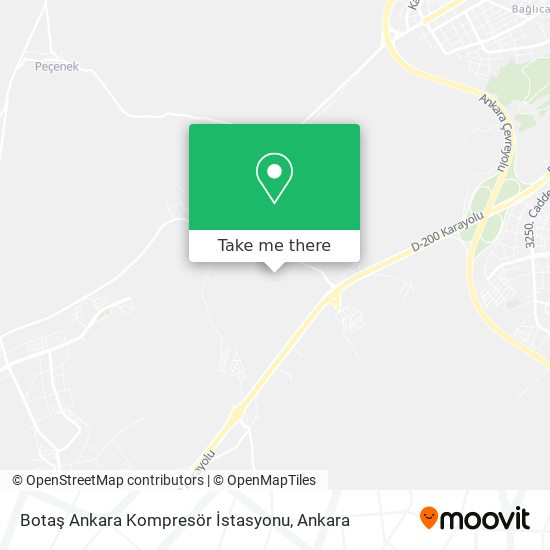 Botaş Ankara Kompresör İstasyonu map
