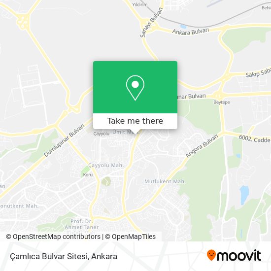 Çamlıca Bulvar Sitesi map