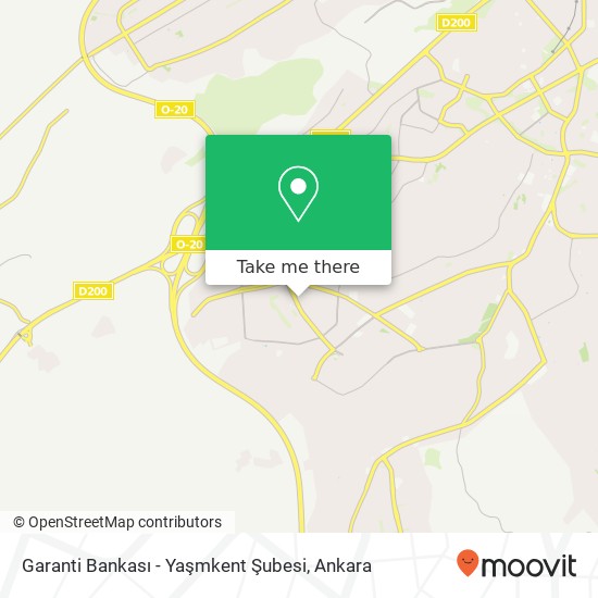 Garanti Bankası - Yaşmkent Şubesi map