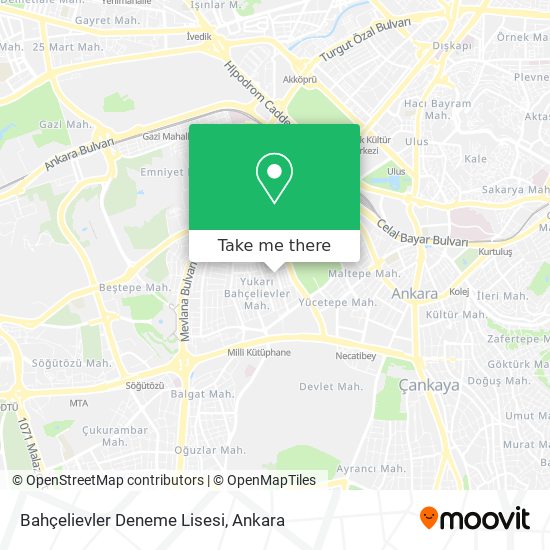 Bahçelievler Deneme Lisesi map