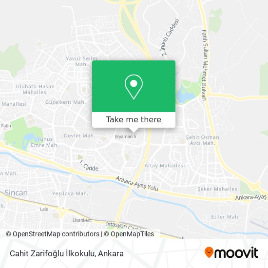 Cahit Zarifoğlu İlkokulu map