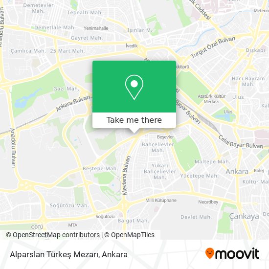 Alparslan Türkeş Mezarı map