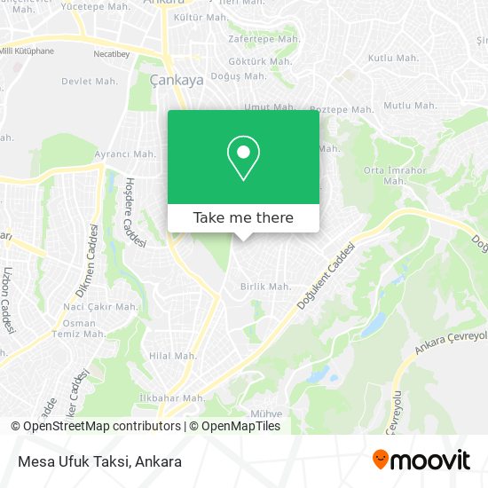 Mesa Ufuk Taksi map