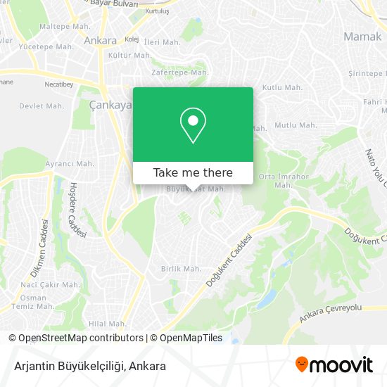 Arjantin Büyükelçiliği map