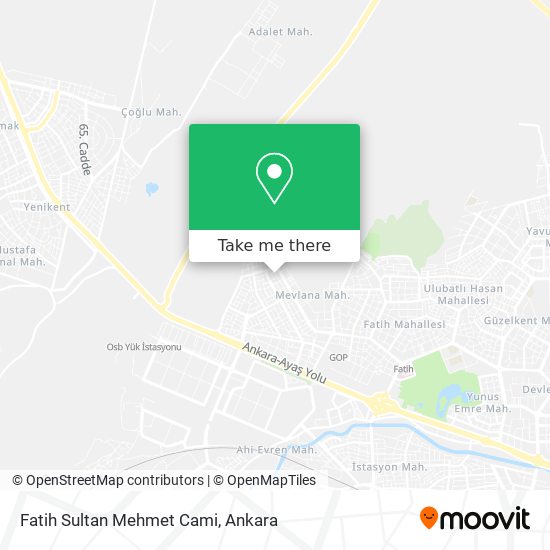 Fatih Sultan Mehmet Cami map