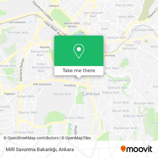 Millî Savunma Bakanlığı map