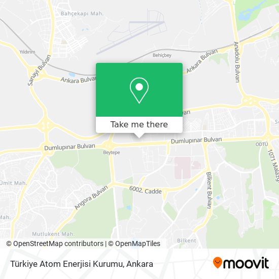 Türkiye Atom Enerjisi Kurumu map