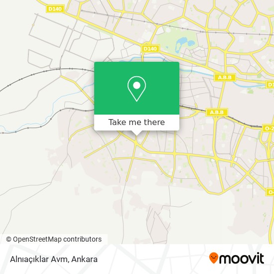 how to get to alniaciklar avm in sincan by bus subway or train