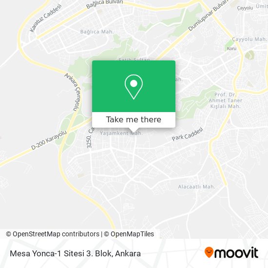 Mesa Yonca-1 Sitesi 3. Blok map