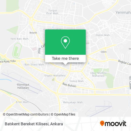 Batıkent Bereket Kilisesi map