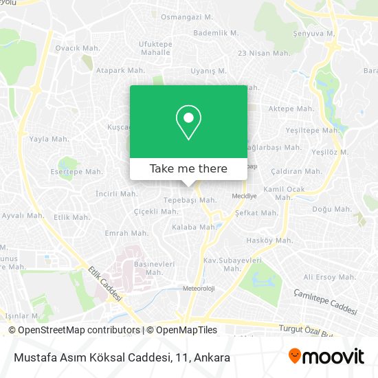 Mustafa Asım Köksal Caddesi, 11 map