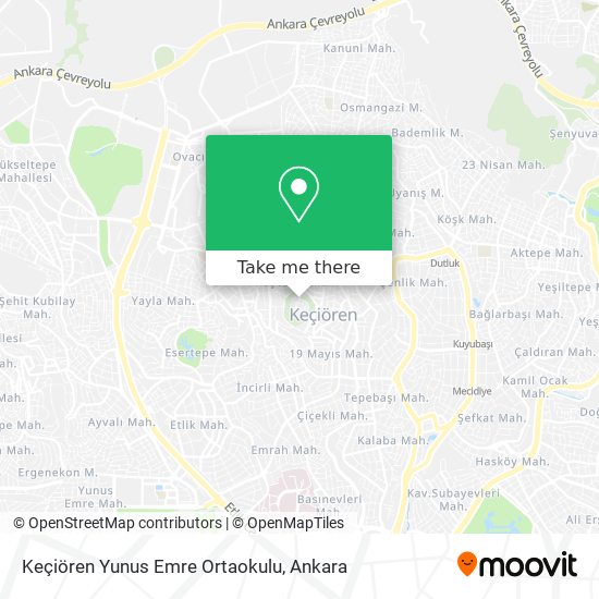 Keçiören Yunus Emre Ortaokulu map