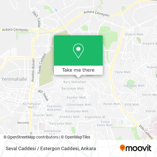Seval Caddesi / Estergon Caddesi map