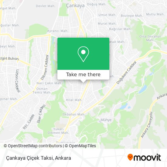 Çankaya Çiçek Taksi map