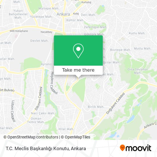 T.C. Meclis Başkanlığı Konutu map