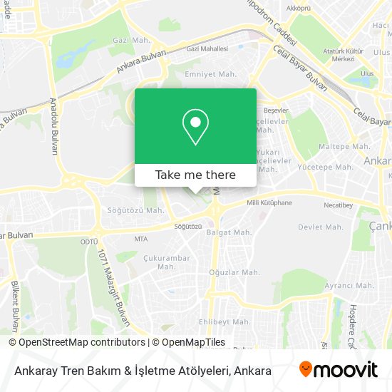 Ankaray Tren Bakım & İşletme Atölyeleri map