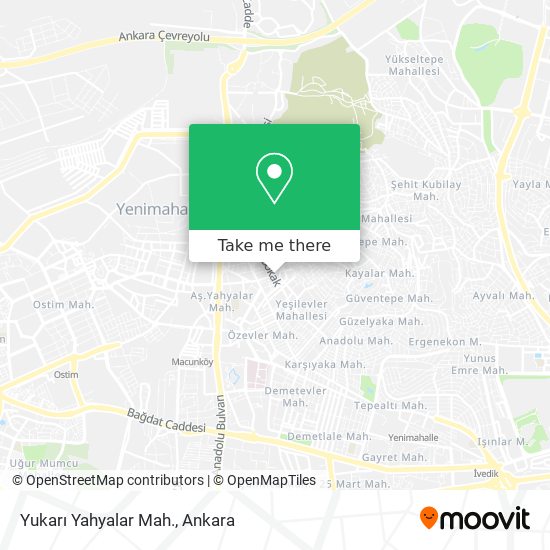 Yukarı Yahyalar Mah. map