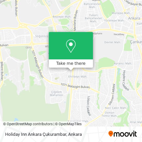 Holiday Inn Ankara Çukurambar map