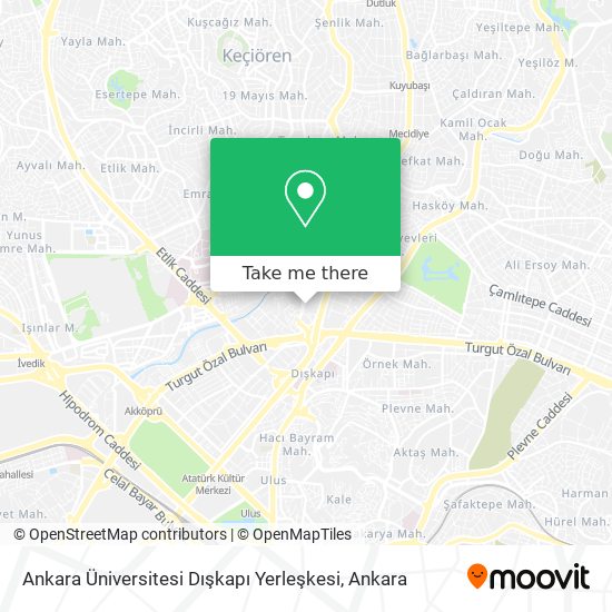 Ankara Üniversitesi Dışkapı Yerleşkesi map