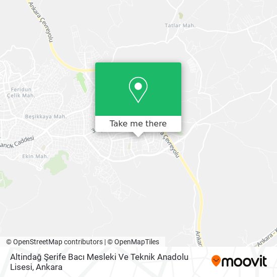 Altindağ Şerife Bacı Mesleki Ve Teknik Anadolu Lisesi map