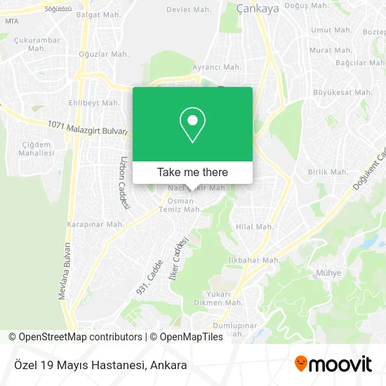 Özel 19 Mayıs Hastanesi map