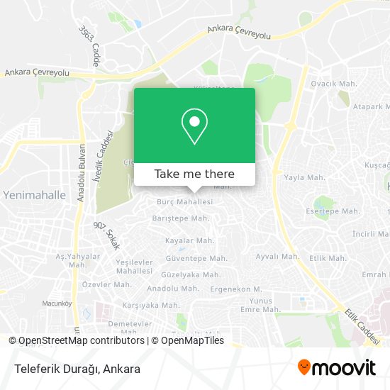 Teleferik Durağı map