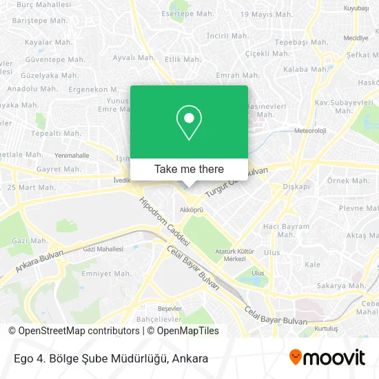 Ego 4. Bölge Şube Müdürlüğü map