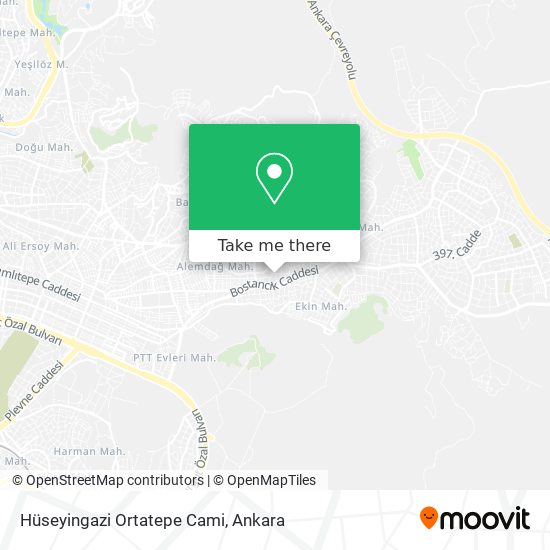 Hüseyingazi Ortatepe Cami map