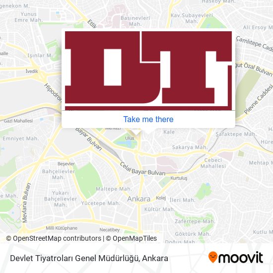 Devlet Tiyatroları Genel Müdürlüğü map