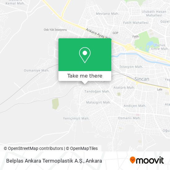 Belplas Ankara Termoplastik A.Ş. map